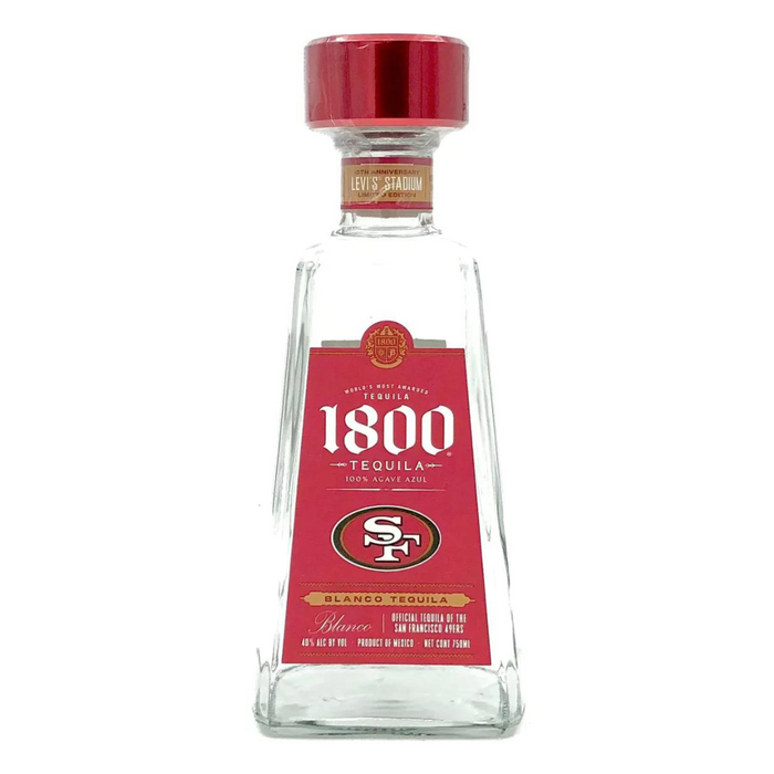 1800 Blanco Tequila 49ers Limited Edition
