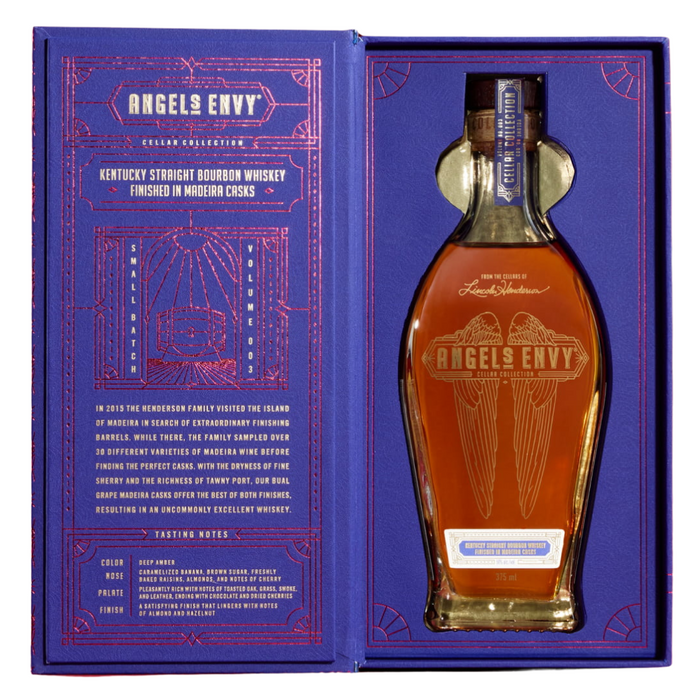Angels Envy Cellar Collection Volume 1-3 Oloroso - Tawny - Madeira Whiskey 375ml - 3 Bottle Combo