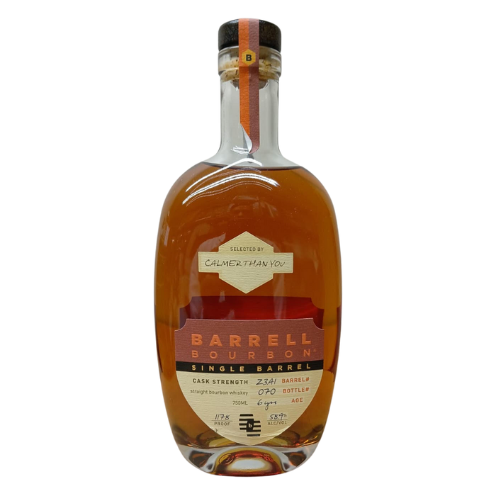 Barrell Bourbon Single Barrel Z341 Cask Strength Bourbon Whiskey 750ml