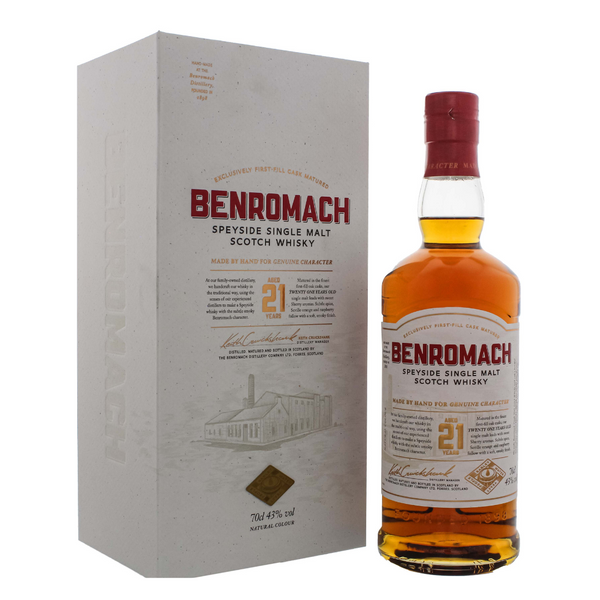 Benromach 21 Year Speyside Single Malt Scotch Whiskey