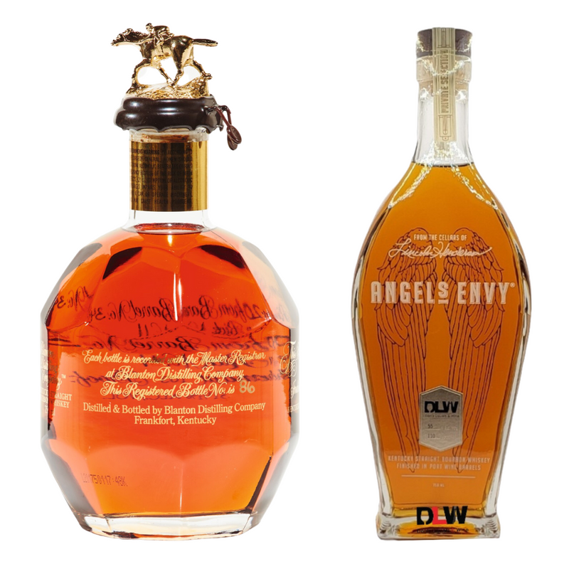 Blanton's Gold Domestic 750ml + Angel's Envy Bourbon DLW Pick 2 Bottle Combo