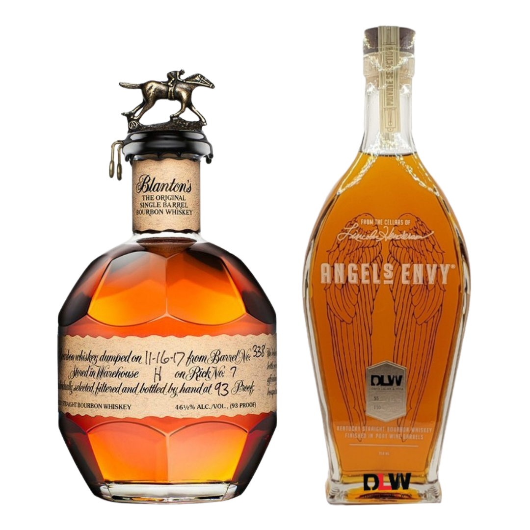 Blanton's Single Barrel + Angel's Envy Port Barrel DLW Bourbon 2