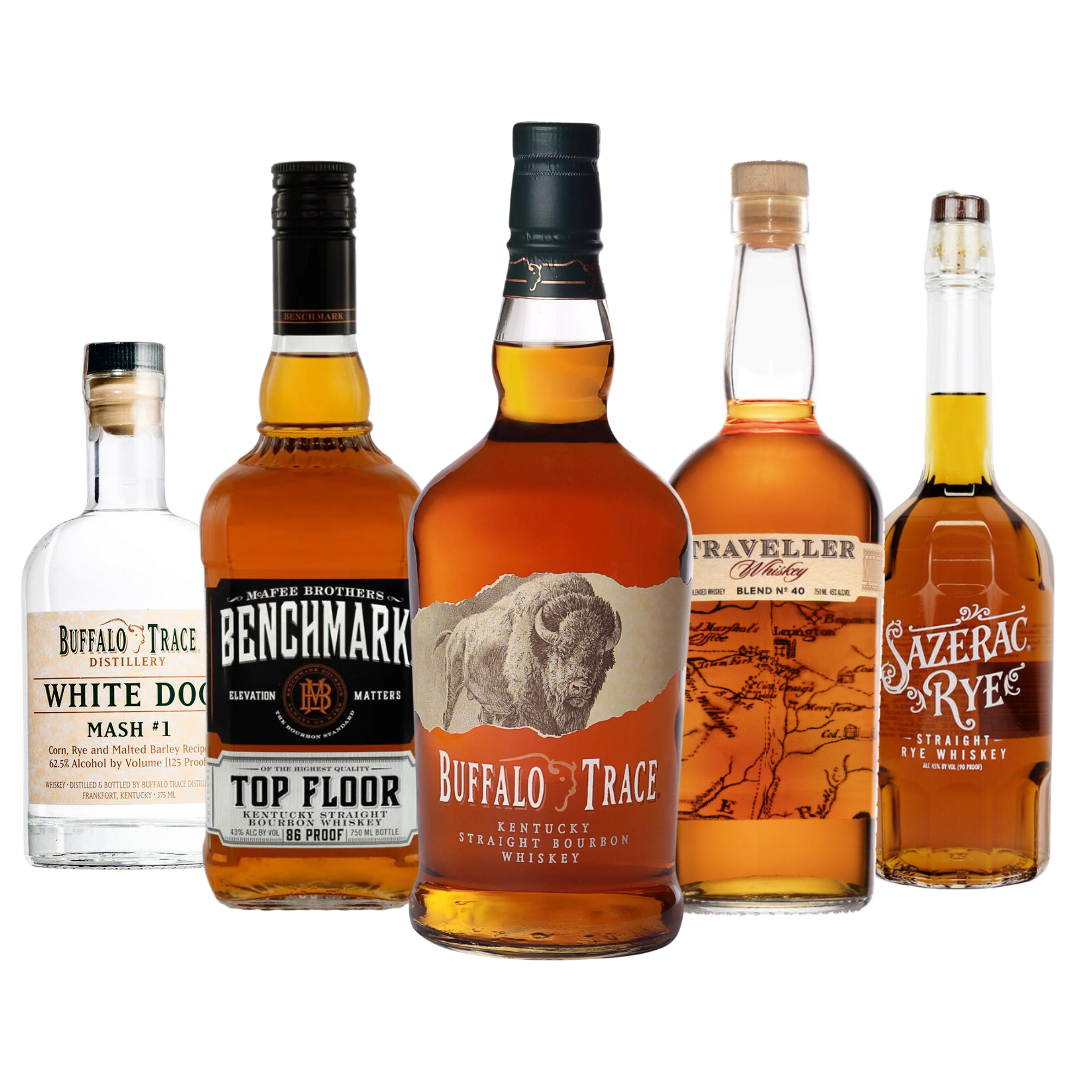 Buffalo Trace Distillery 5 Bottle Combo Buffalo + Traveller + Sazerac