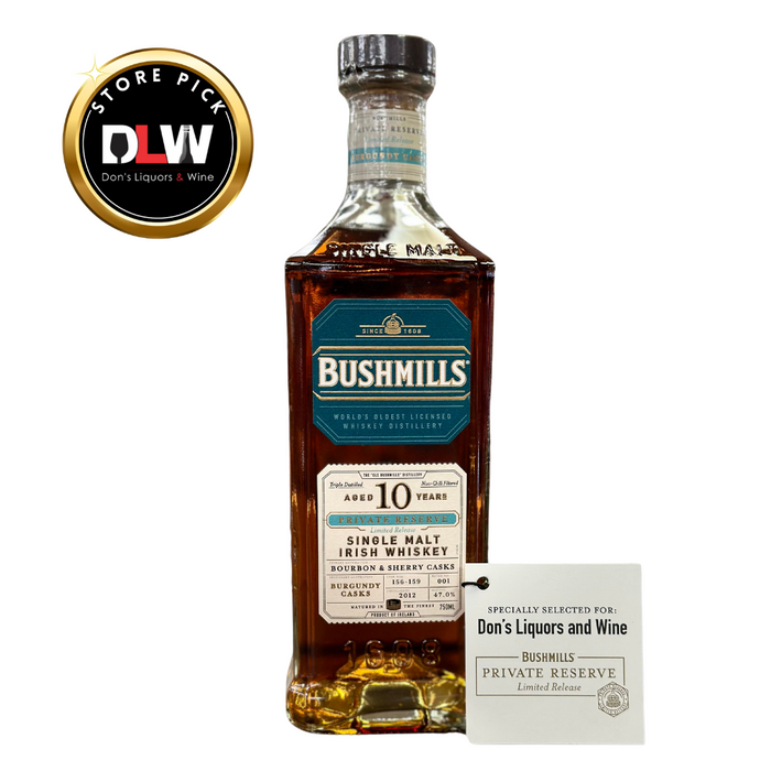 Bushmills 10 Year DLW Private Reserve Irish Whiskey 750ml