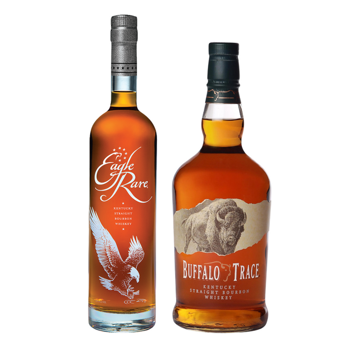 Eagle Rare 10 Year Bourbon 750ml + Buffalo Trace Bourbon 750ml 2 Bottle Combo