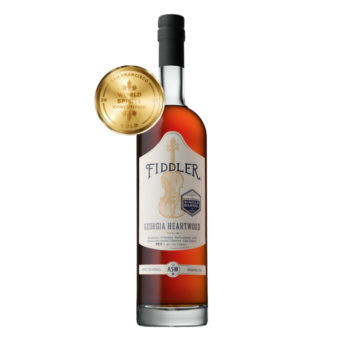 Fiddler Georgia Heartwood Single Barrel Cask Strength Bourbon 750ml