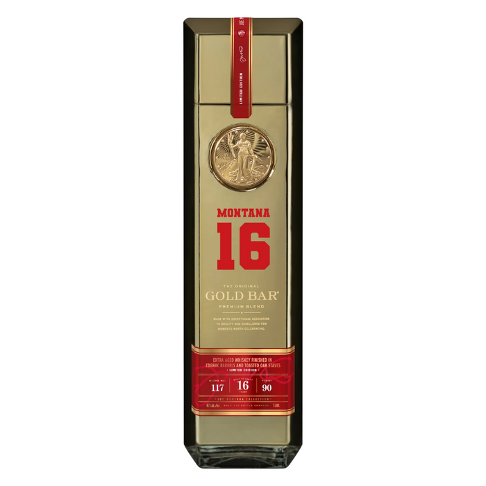 Gold Bar Blend 117 Joe Montana Collection 16yr Whiskey + Patch