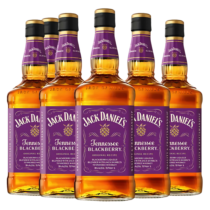 Jack Daniel's Blackberry Tennessee Whiskey 750ml 6 Bottle Case