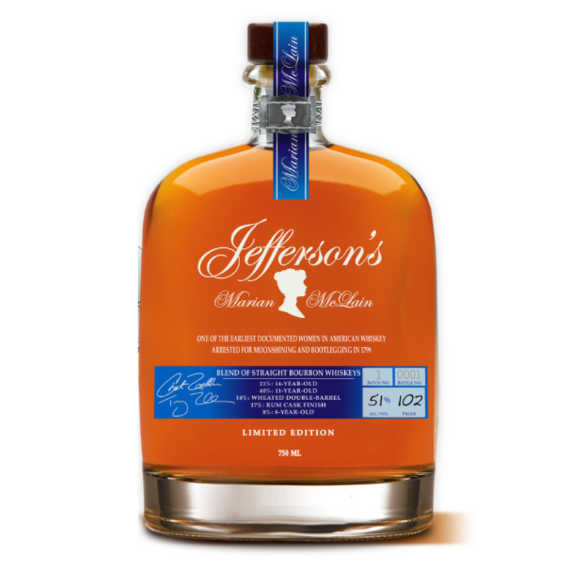 Jefferson's Blend Of Straight Bourbon Marian Mclain Limited Edition 101