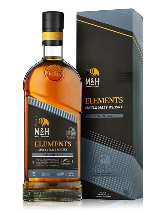 M&H Elements Red Wine Israeli Single Malt