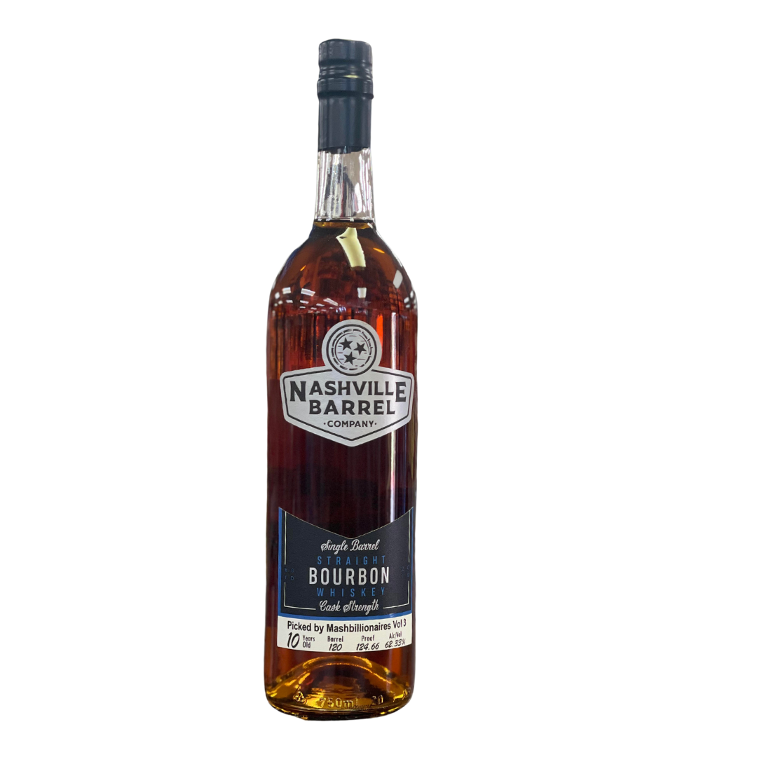 Nashville Barrel Co. 10 Yr Single Barrel Pick Bourbon Whiskey 120