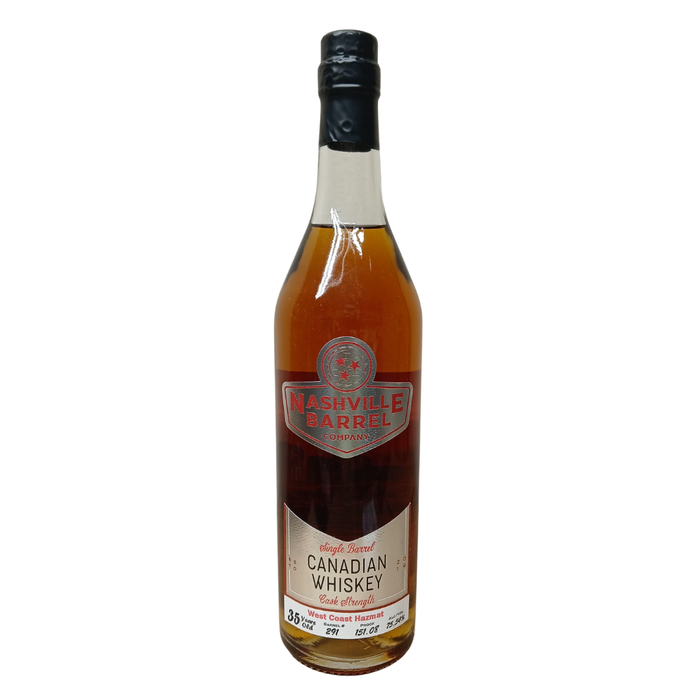 Nashville Barrel Co. 35 Yr Single Barrel Cask Strength Canadian Whiskey 750ml