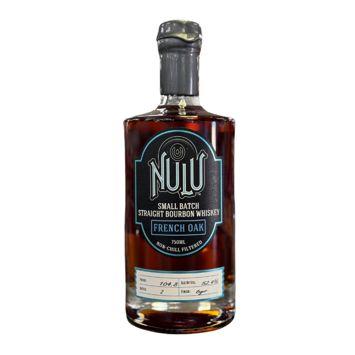 Nulu French Oak Small Batch Straight Bourbon Whiskey NCF 104.8 Proof 750ml