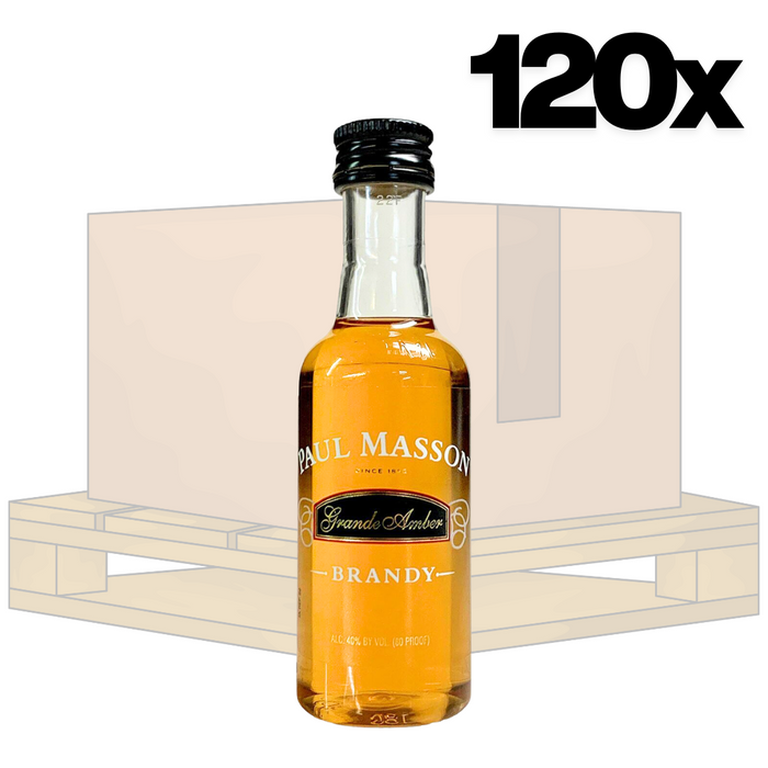 Paul Masson 50ml JUMBO 120 Bottle Case - Free Shipping