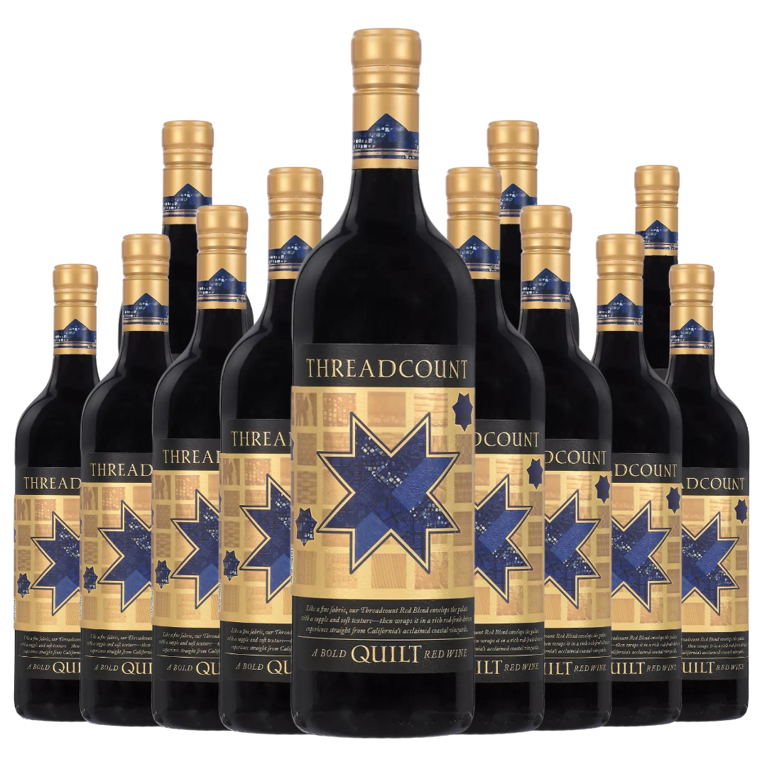 Quilt Red Wine Threadcount California 750ml 12 Bottle Case - Red Wine ...