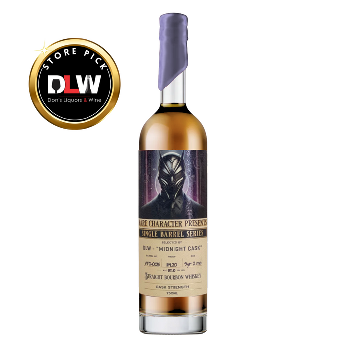 Rare Character 9 Year DLW "Midnight Cask" Single Barrel Bourbon 114.2 Proof 750ml