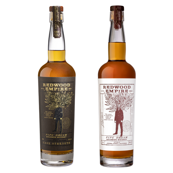 Redwood Empire "Cask Strength Pipe Dream Whiskey" & "Pipe Dream Whiskey" 2 Bottle Combo