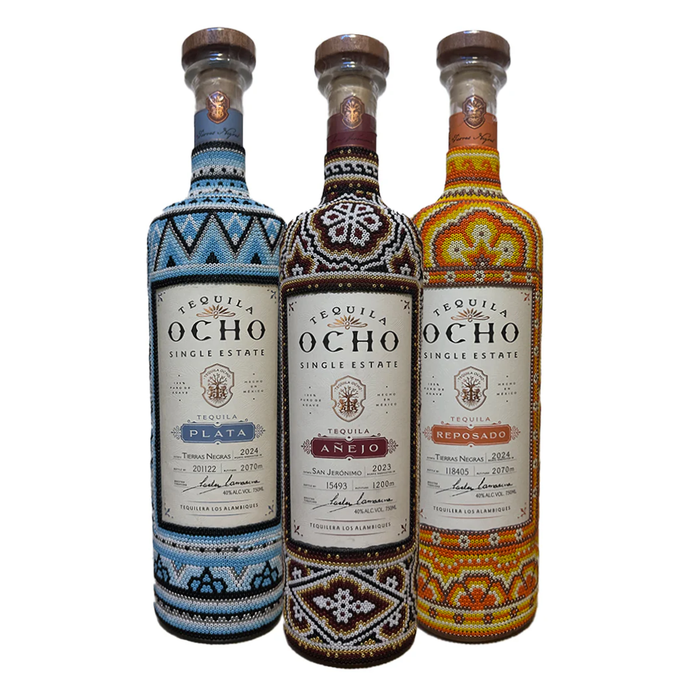 Tequila Ocho Huichol Art Collection 3-Pack Tequila 750ml