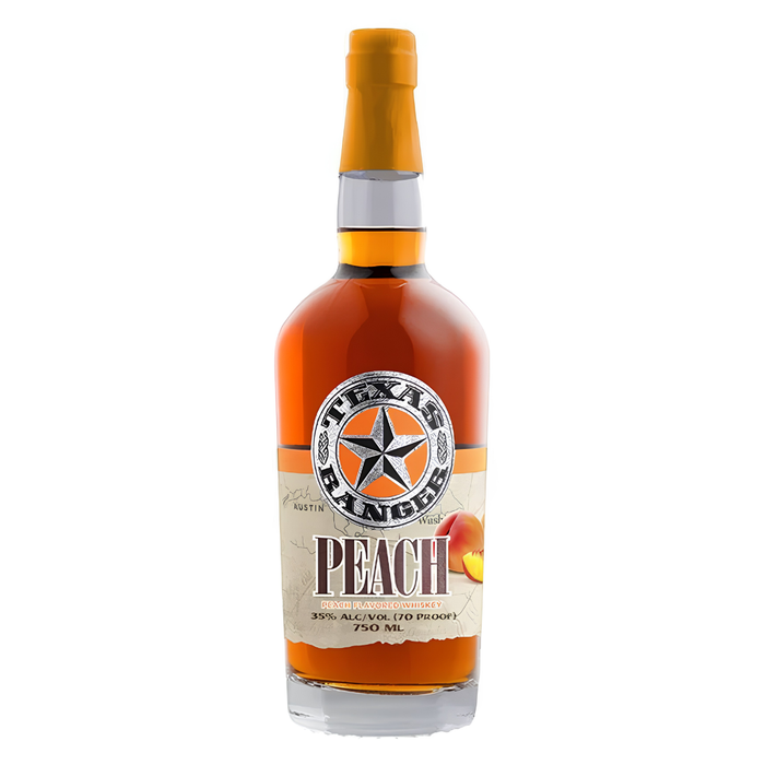 Texas Ranger Peach Flavored Whiskey 750ml