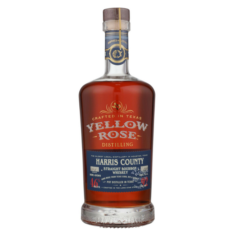 Yellow Rose Distilling Straight Bourbon Whiskey Harris County Pot Distilled 92