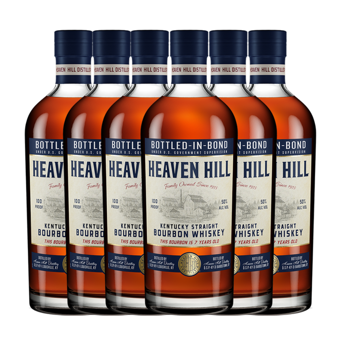 Heaven Hill 7 Year Bottled-In-Bond Bourbon 750ml 6 Bottle Case