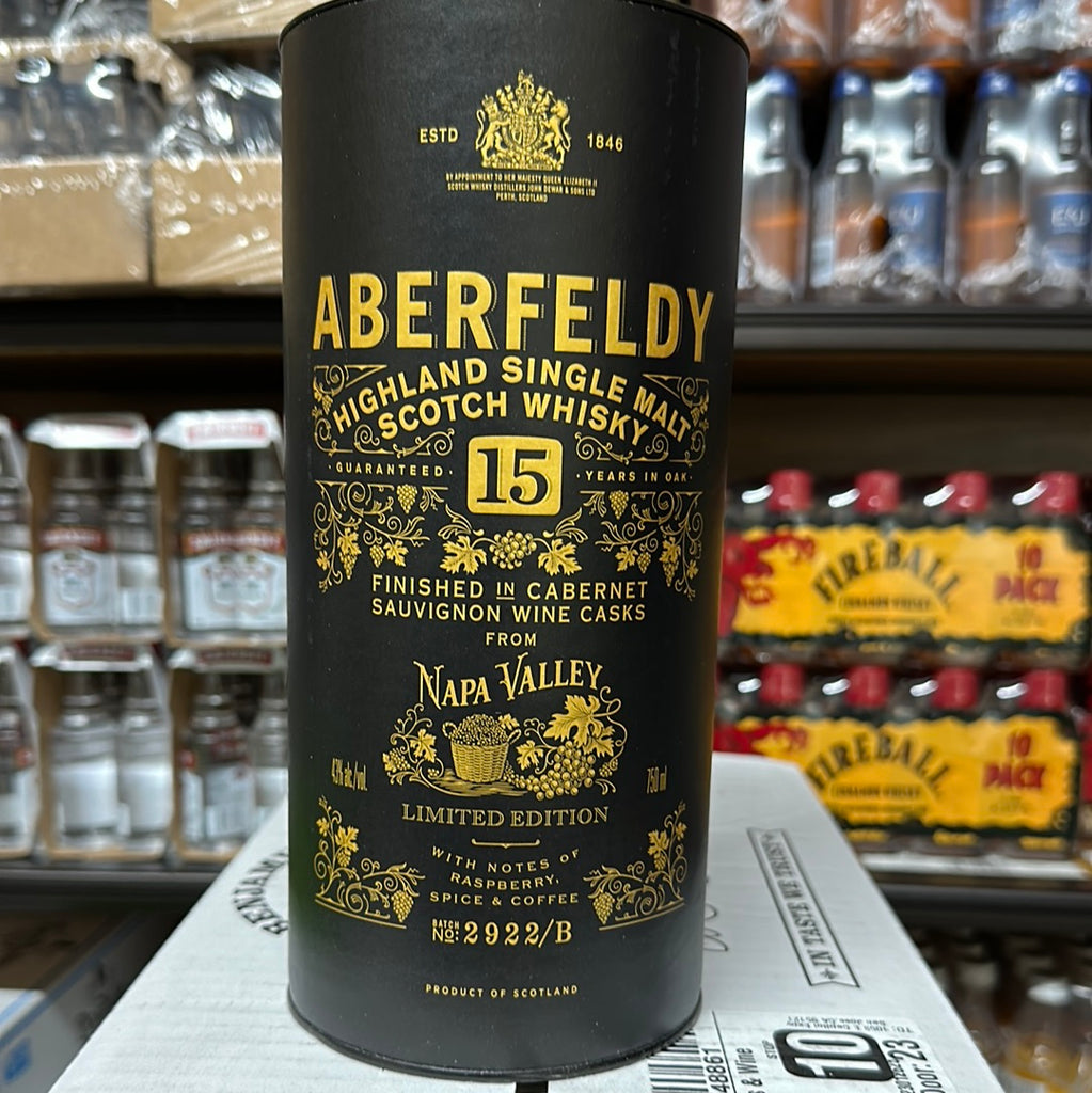 Aberfeldy 15 Year Old Finished in French Cabernet Sauvignon Wine