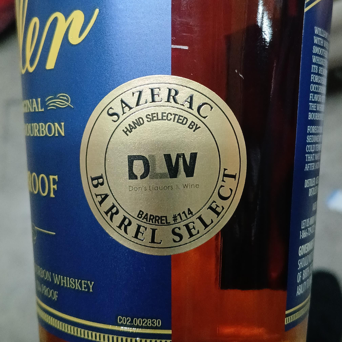 Weller Full Proof Single Barrel DLW Store Pick Bourbon Whiskey #114 750ml