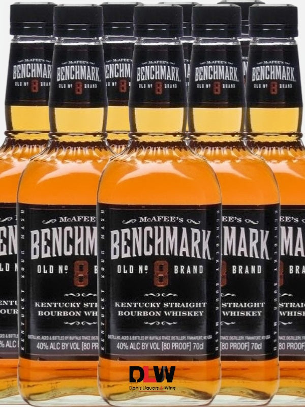 Benchmark Old No. 8 Brand Bourbon Whiskey 12 Bottle Case