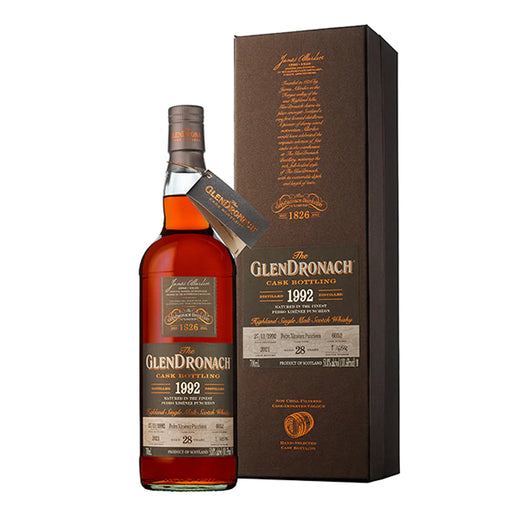 The GlenDronach 1992 Cask #6052 28 Year Old Pedro Ximenez Puncheon Matured