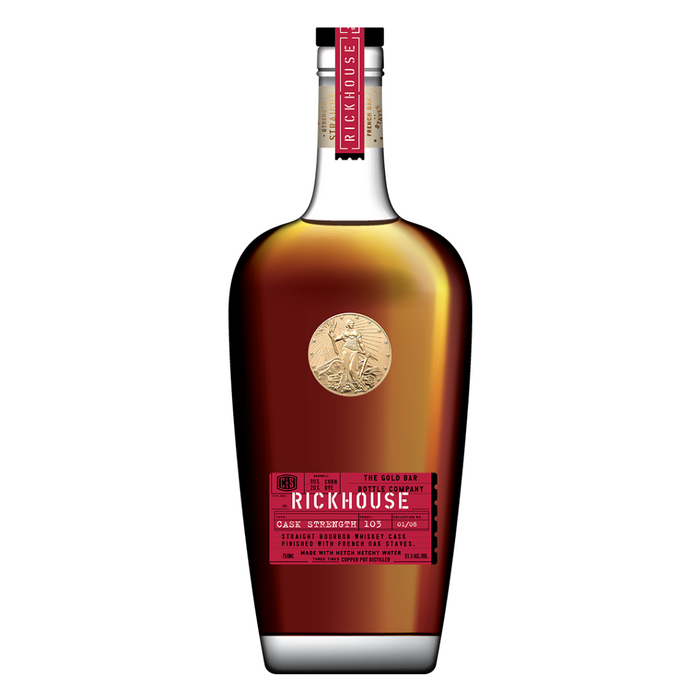Gold Bar Straight Bourbon Whiskey Rickhouse Cask Strength 103