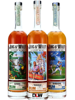 Jung & Wulff The Origins of Luxury Rums 3 Bottle Combo