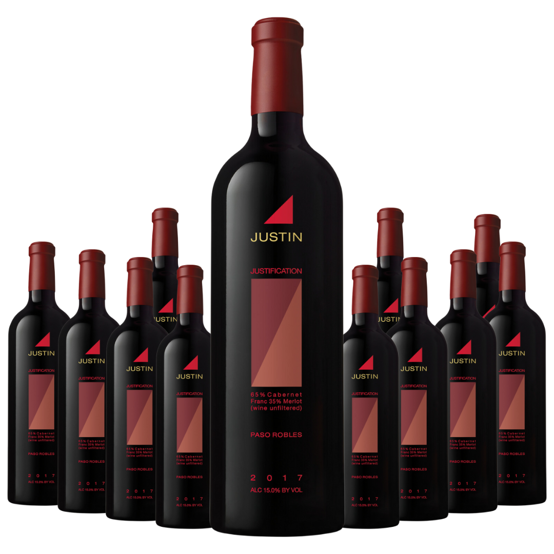 Justin Red Wine Justification Paso Robles 2021 12 Bottle Case Red Wine Dons Liquors & Wine