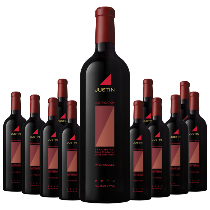 Justin Red Wine Justification Paso Robles 2021 12 Bottle Case