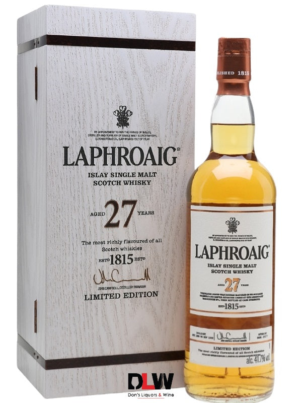 Laphroaig 27 year Single Malt Whisky Limited Edition