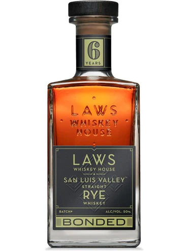 Laws Whiskey House San Luis Valley Straight Bonded Rye Whiskey