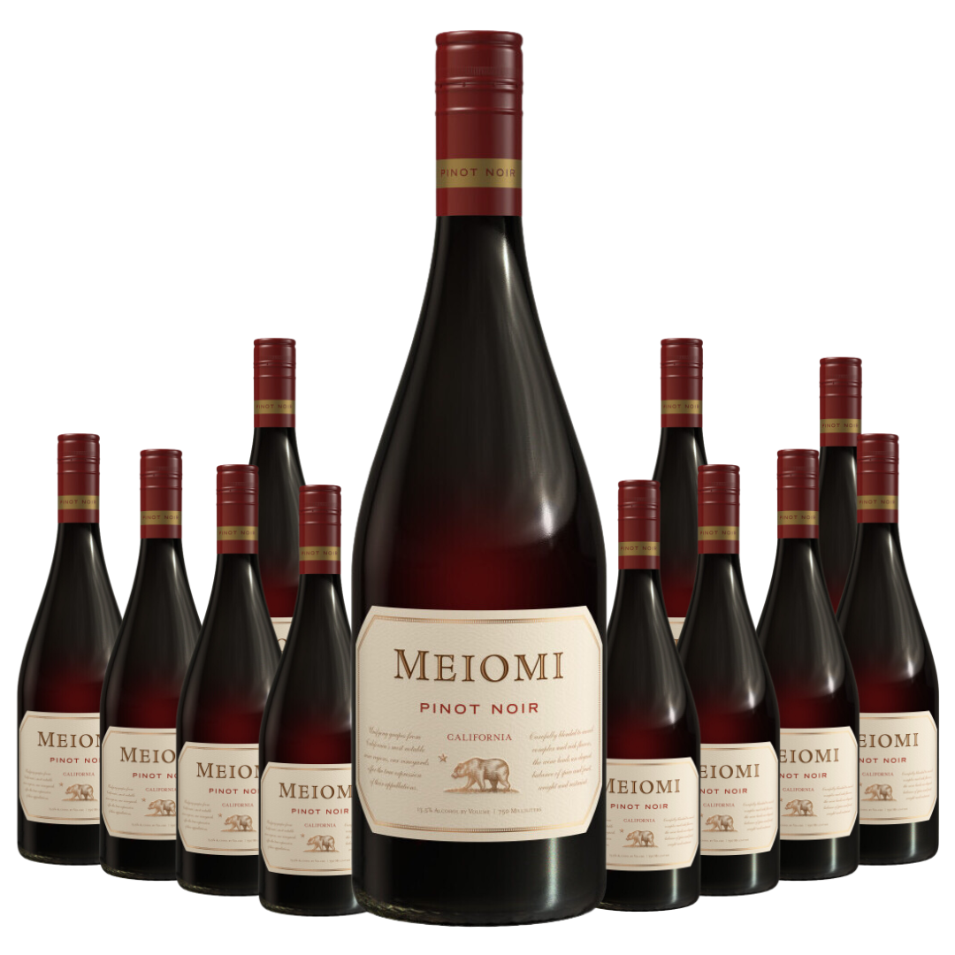 Meiomi Pinot Noir California 12 Bottle Case Red Wine Dons Liquors