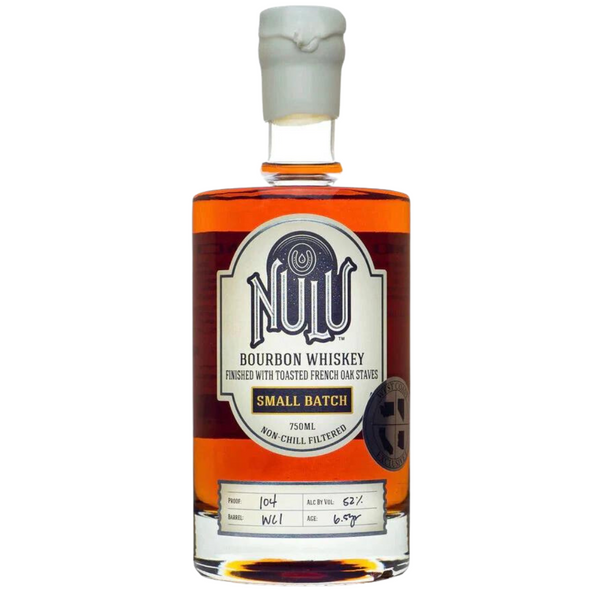 Nulu 6.5 Year Small Batch Bourbon Whiskey WC1 Finished with Toasted French Oak Staves