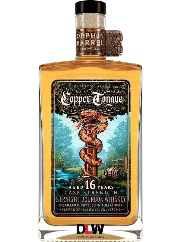 Orphan Barrel Copper Tongue 16 Year Old Cask Strength Bourbon Whiskey