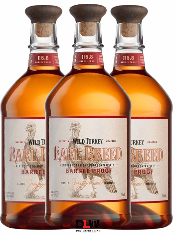 Wild Turkey Rare Breed Bourbon Whiskey 6 Bottle Case