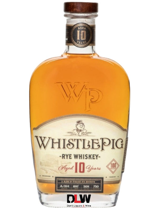 WhistlePig Small Batch Rye 10 year A/358 100 PROOF 50%