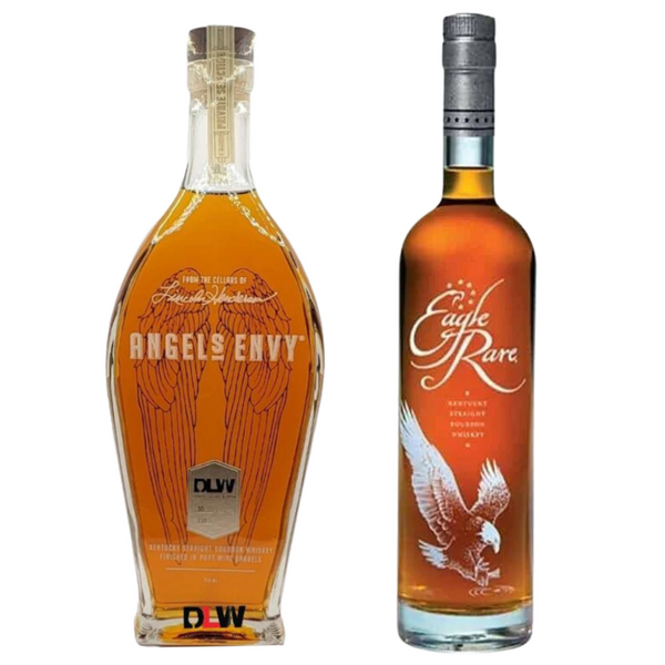 Eagle Rare & Angel's Envy Port Barrel Bourbon Whiskey DLW Store Pick 2 Bottle Combo