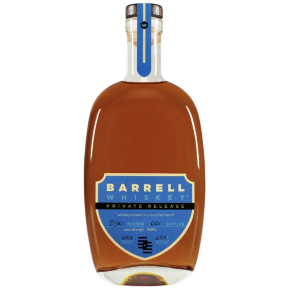 Barrell Craft Spirits Whiskey Private Release DJX1 Finished in Ruby Port Barrell