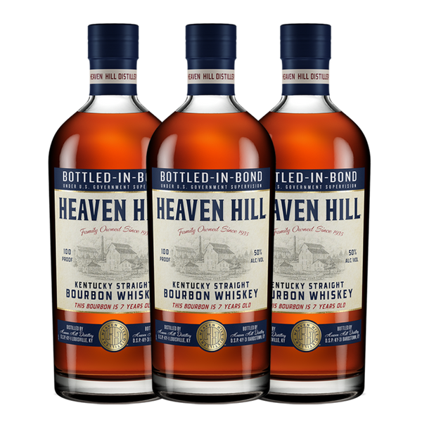 Heaven Hill 7 Year Bottled-In-Bond Bourbon 3 Bottle Combo